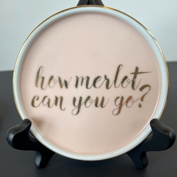 Rose and Gold Rosé Wine Coasters by Rosanna - Picture 5 of 7